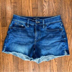 Calvin Klein Jeans Denim Cutoff Shorts - Blue